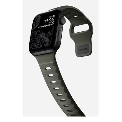 7. NOMAD Sportarmband - Armband für Apple Watch 46 mm/49 mm mit FKM (aschgrün)