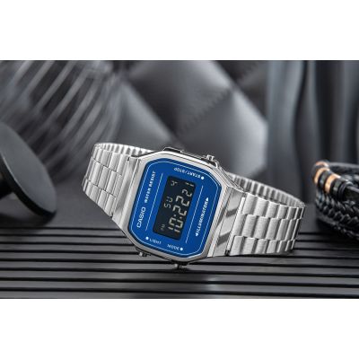 6. Herrenuhr CASIO VINTAGE A168WEM-2BEF + BOX