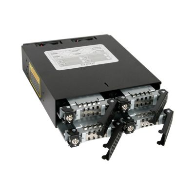 2. IcyDock Montageplatte 4x6,3cm SATAI-III/SAS auf 1x5,25" HDD/SSD
