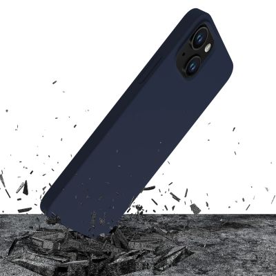 25. 3mk Silikonhülle für iPhone 15 Plus – Marineblau
