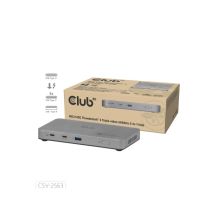 CLUB3D CSV-2563 Thunderbolt 5 Dockingstation Silber