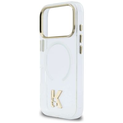 6. Karl Lagerfeld IML K Head Logo MagSafe Hülle für iPhone 17 Pro Max – Transparent