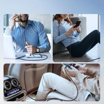 8. Joyroom Light-Speed ​​Series S-A25 USB-A/USB-C Kabel 100W 1,2m - schwarz