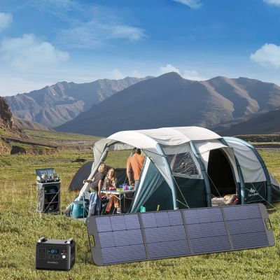 8. Choetech SC011 Solarladegerät 200W tragbares Solarpanel - Schwarz