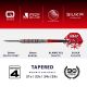 4. Harrows DAMON HETA SERIES 4 90 % Steeltip-Darts