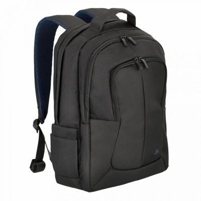 14. RIVACASE Laptop-Rucksack 17,3" Tegel, Schwarz, 23 l, wasserdichtes Material, Fächer für Tablet 10,1", Smartphone, Dokumente, Zubehör