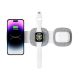 3. Tech-Protect QI15W-A32 3in1 induktives Ladegerät mit MagSafe für Smartphone / Apple Watch / AirPods – Grau