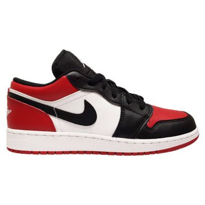 Air Jordan 1 Low GS Bred Toe Schuhe - 553560-612