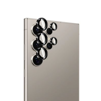 Puro Individual gehärtetes Glas für die Rückkamera des Samsung Galaxy S26 Ultra – mit schwarzem Rahmen