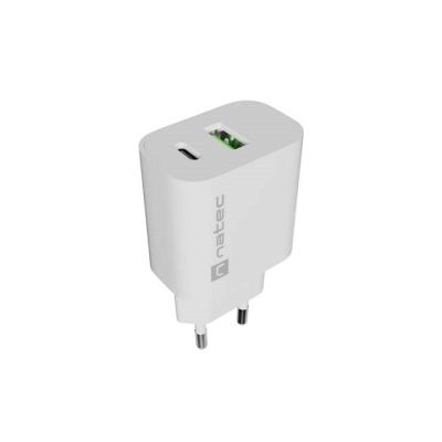 NATEC RIBERA WANDLADEGERÄT 1x USB-A + 1x USB-