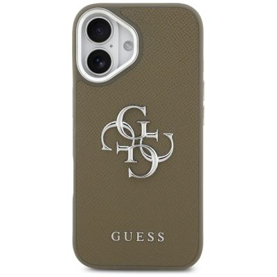 3. Guess Grained Big 4G Classic Logo iPhone 17 Hülle - Braun