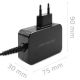 7. QOLTEC GaN-Ladegerät POWER PRO | 1x USB-C | 65 W | 5–20 V | 3–3,25 A | SCHWARZ