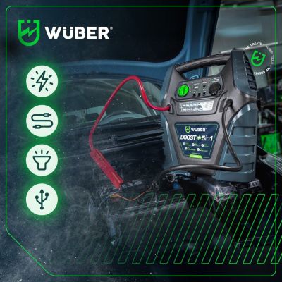 9. Boosterkompressor 5 in 1 mit Anlauffunktion W14270 WUBER