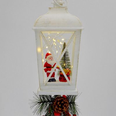 3. Dekorative Laterne, Höhe: 48 cm – Weihnachtsmann