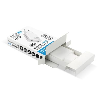 8. EVERACTIVE GAN SUPER SLIM 2X USB-C PD 45W WEISSES LADEGERÄT SC-465Q