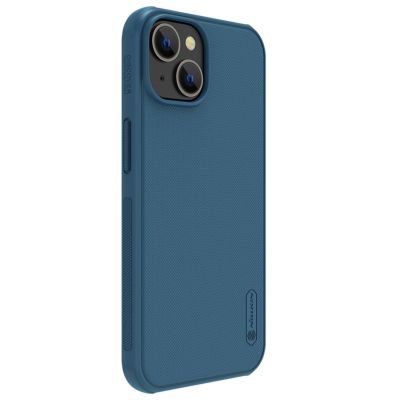 6. Nillkin Super Frosted Shield Pro magnetische Hülle für iPhone 14 Plus mit MagSafe magnetischem Blau