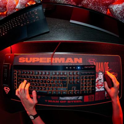 3. Numskull Games 154923 Gaming-Mauspad, Schwarz, Mehrfarbig, Rot