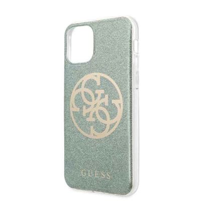 3. Guess GUHCN58PCUGLKA iPhone 11 Pro khakifarbene Hartschale 4G Circle Glitter