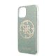 3. Guess GUHCN58PCUGLKA iPhone 11 Pro khakifarbene Hartschale 4G Circle Glitter