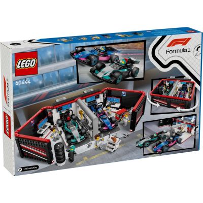 2. LEGO CITY 60444 Formel-1-Garage und Mercedes-AMG- und Alpine-Rennwagen