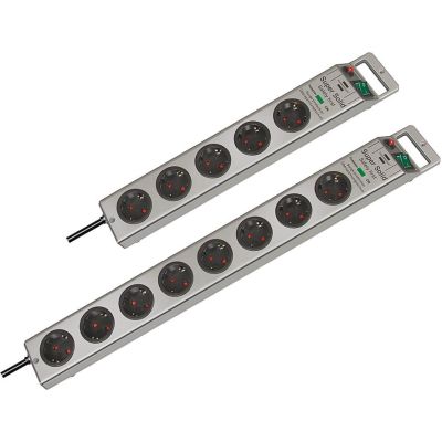 2. Brennenstuhl Super-Solid Überspannungsschutz 4.500 A Silber 5 x Netzsteckdose 2,5 m