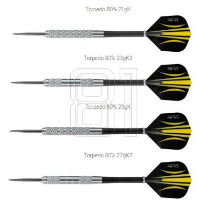2. Harrows Torpedo Darts 80% Steeltip HS-TNK-000013163