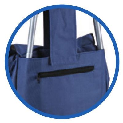 13. Einkaufswagen mit Gestell, 25 l, blau