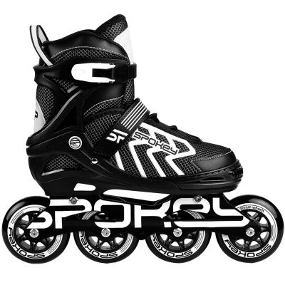 9. Spokey Khan Bk/Wh Jr Inline-Skates 927032-927033