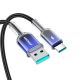 7. Joyroom S-A42 Crystal-Clear Serie 3A USB-A – USB-C-Kabel 1,2 m – Schwarz