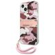2. Guess GUHCP13MKCABPI iPhone 13 6.1" pink/pink Hardcase Camo Strap Collection