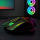 7. Wozinsky WMGB-3200 Kabellose optische Gaming-Maus mit integriertem Akku, 3200 DPI und RGB-Beleuchtung – Schwarz
