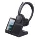 2. Yealink WH64 Workstation Dual-Headset mit Kabel- und Kabellosfunktion, Kopfbügel, USB Typ-C, Bluetooth-Ladestation, Schwarz