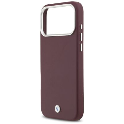 6. BMW -Logo-Metallhülle mit MagSafe-Funktion für iPhone 17 Pro Max – Rot