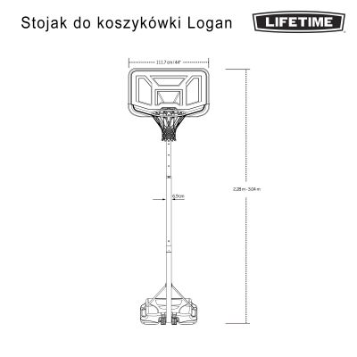 22. Lifetime 44" LOGAN 90819 Basketballständer