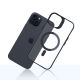 8. 3mk Satin Armor MagCase Hülle mit MagSafe für iPhone 15 – transparent mit schwarzem Rahmen