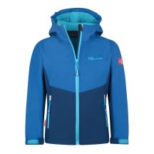 Trollkids Kristiansand Softshelljacke Alpine Blau/Dunkelindigo/Poolblau (320-144)