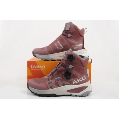 10. Aku Damen-Sport-Trekkingschuhe Furiosa BOA GTX Vibram modisches Rosa Grau