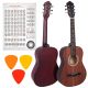 NN AG 34 Akustikgitarre 1/2 zum Erlernen des Spielens, matt