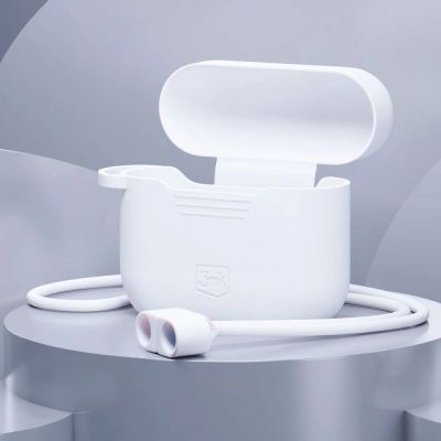 3. 3mk Silikon-AirPods-Hülle für AirPods Pro / AirPods Pro 2 – weiß
