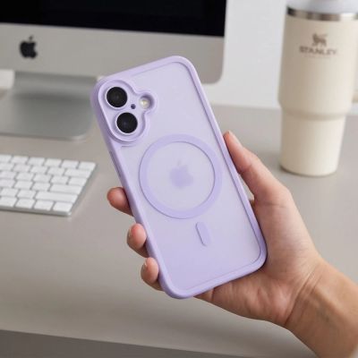 8. Tech-Protect MagPeak MagSafe CC Hülle für iPhone 17 – Mattviolett