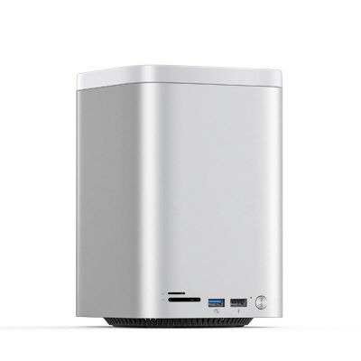 Orico MiniTower Dockingstation mit Festplatteneinschüben für bis zu 56 TB – Silber