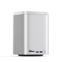 Orico MiniTower Dockingstation mit Festplatteneinschüben für bis zu 56 TB – Silber