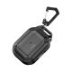 5. Tech-Protect Rough Hook Case mit Karabiner für Apple AirPods Pro 1/2 – Schwarz