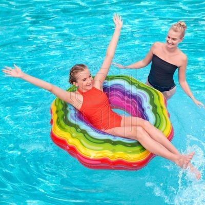 2. Bestway Regenbogen-Schwimmring 115 cm 36163 7463