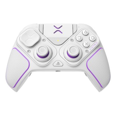 3. PDP 052-002-WH Gamecontroller, Lila/Weiß, RF/USB-Gamepad, Analog/Digital, PC, PlayStation 4, PlayStation 5