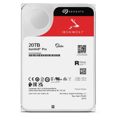 4. Seagate IronWolf Pro HDD (20 TB; 256 MB; 3,5"; SATA)