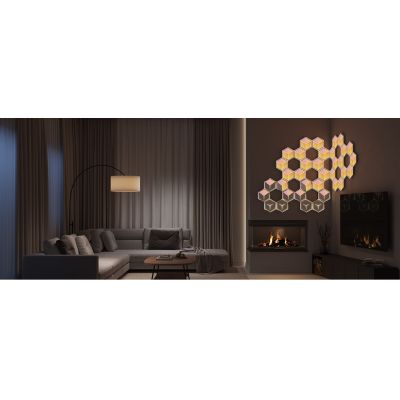19. Govee H606A Glide Hexagon Light Panels Ultra 7er-Pack | LED-Beleuchtung | RGBIC, 2,4-GHz-WLAN, Bluetooth