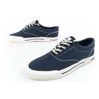 17. Tommy Hilfiger Herren Sportschuhe Sneakers modisch bequem Marineblau