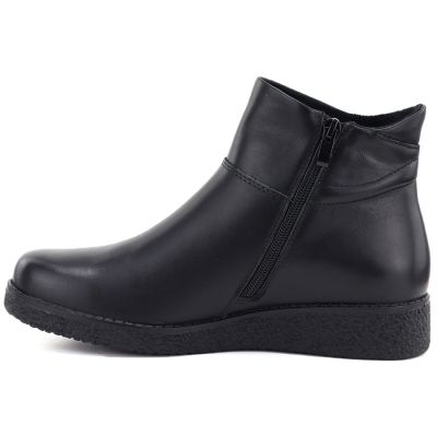 3. Sergio Leone BT-12-S Schwarze Leder-Keilstiefeletten