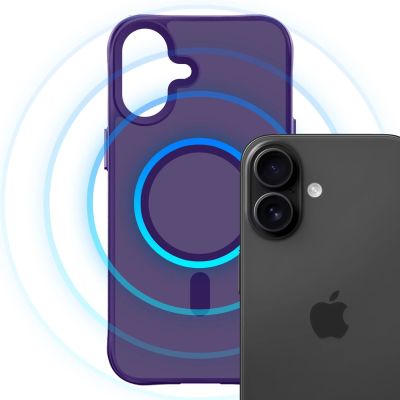 11. 3mk Smoke MagCase für iPhone 16 - lila-transparent